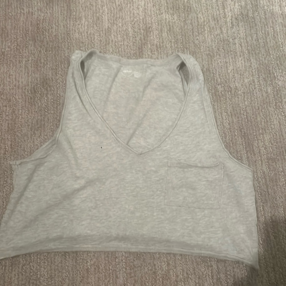 Aerie Women's Grey Crop-top Size M